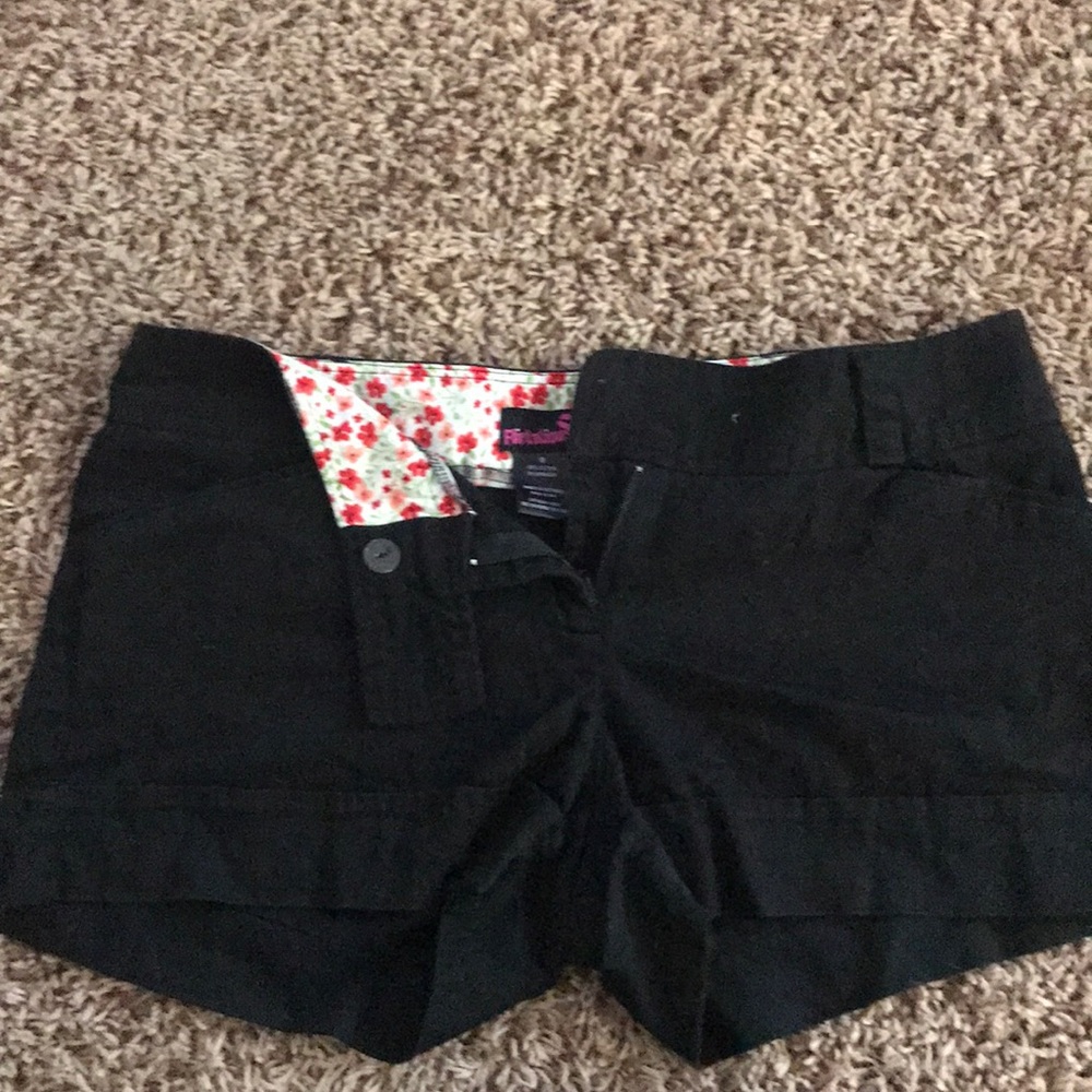 Black shorts size 9